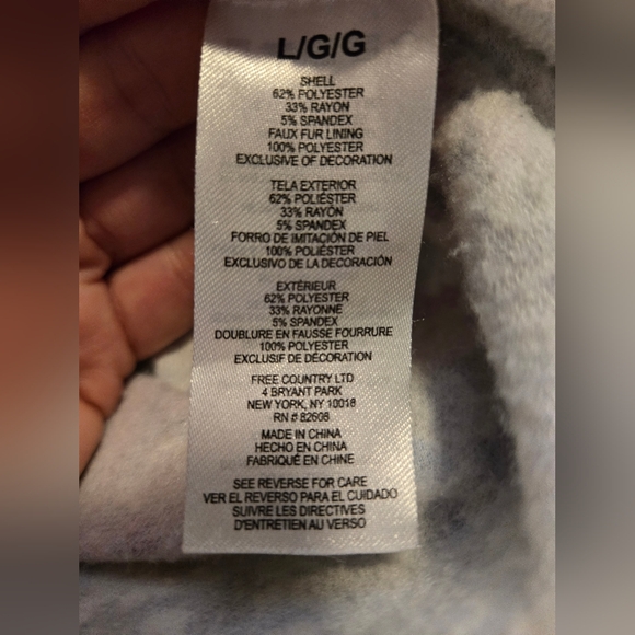 Free Country Cozy Winter layer. Furry Mock neck, Zip. Long sleeve. Soft interior - Picture 8 of 12